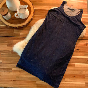 Cut25 by Yigal Azrouel navy lace racerback dress